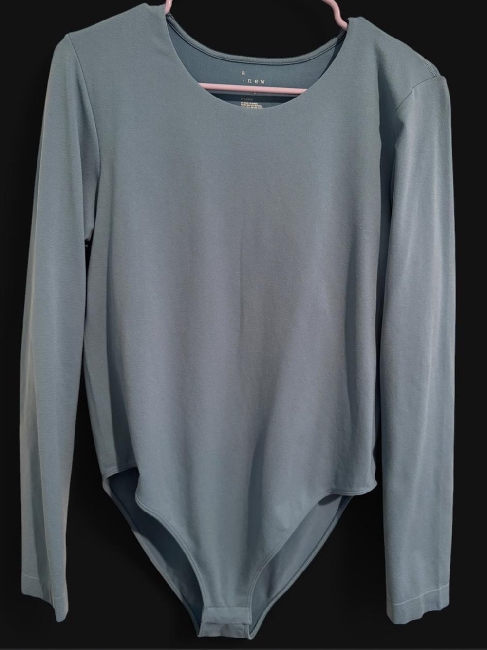 a new day Soft Blue Long-Sleeve Crewneck Bodysuit